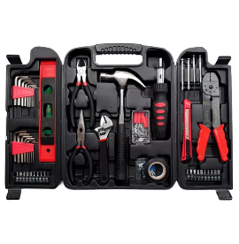 Set Caja de Herramientas Hogar Pektra 159 Piezas Reforzado